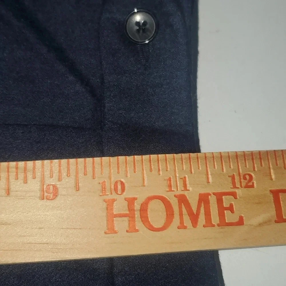 BALLIN CLASSIC Blue/Gray 90% Wool Flat Front Cuffed Dress Pants 38 - Picture 12 of 13